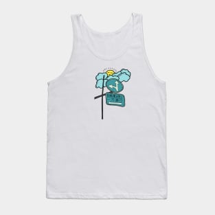 Smiling Sun Sign Road Hand Drawing Tank Top